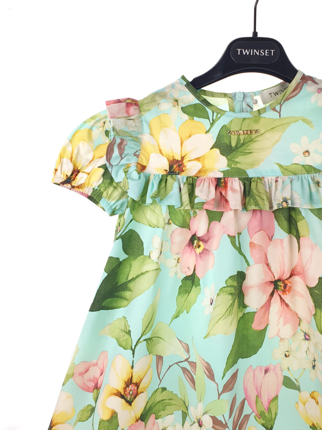 TWINSET Girl's Short floral poplin dress -231GJ2147