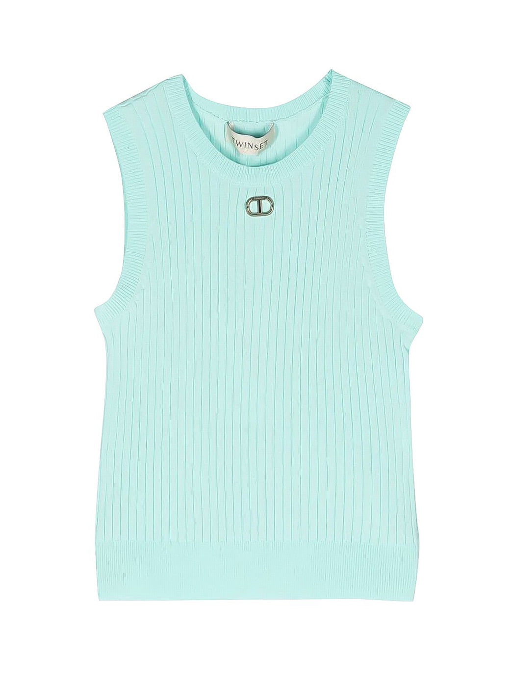 TWINSET Fitted top with logo for girl-231GJ3405