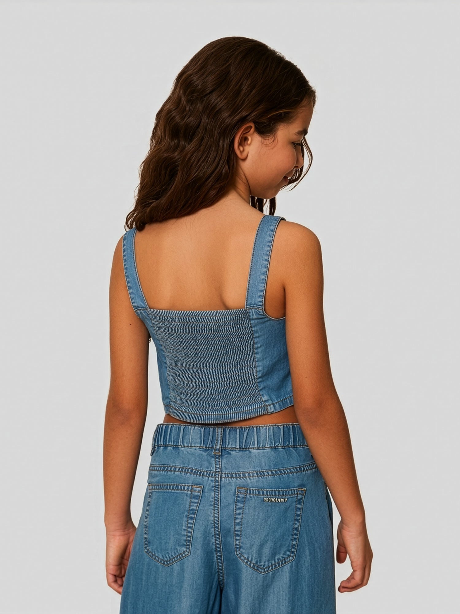 Twinset - Girls' Cropped top with maxi bow