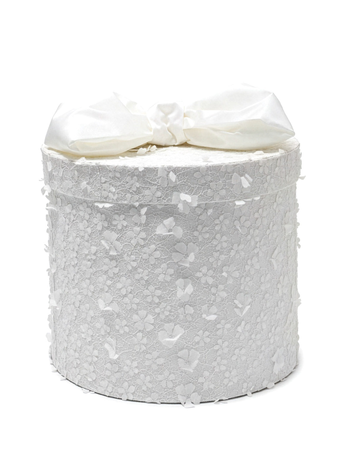 Round baptism Box with lace-COZY
