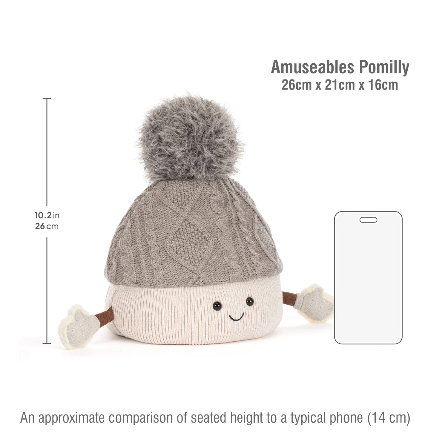 Jellycat Λούτρινο Amuseables Pomilly
