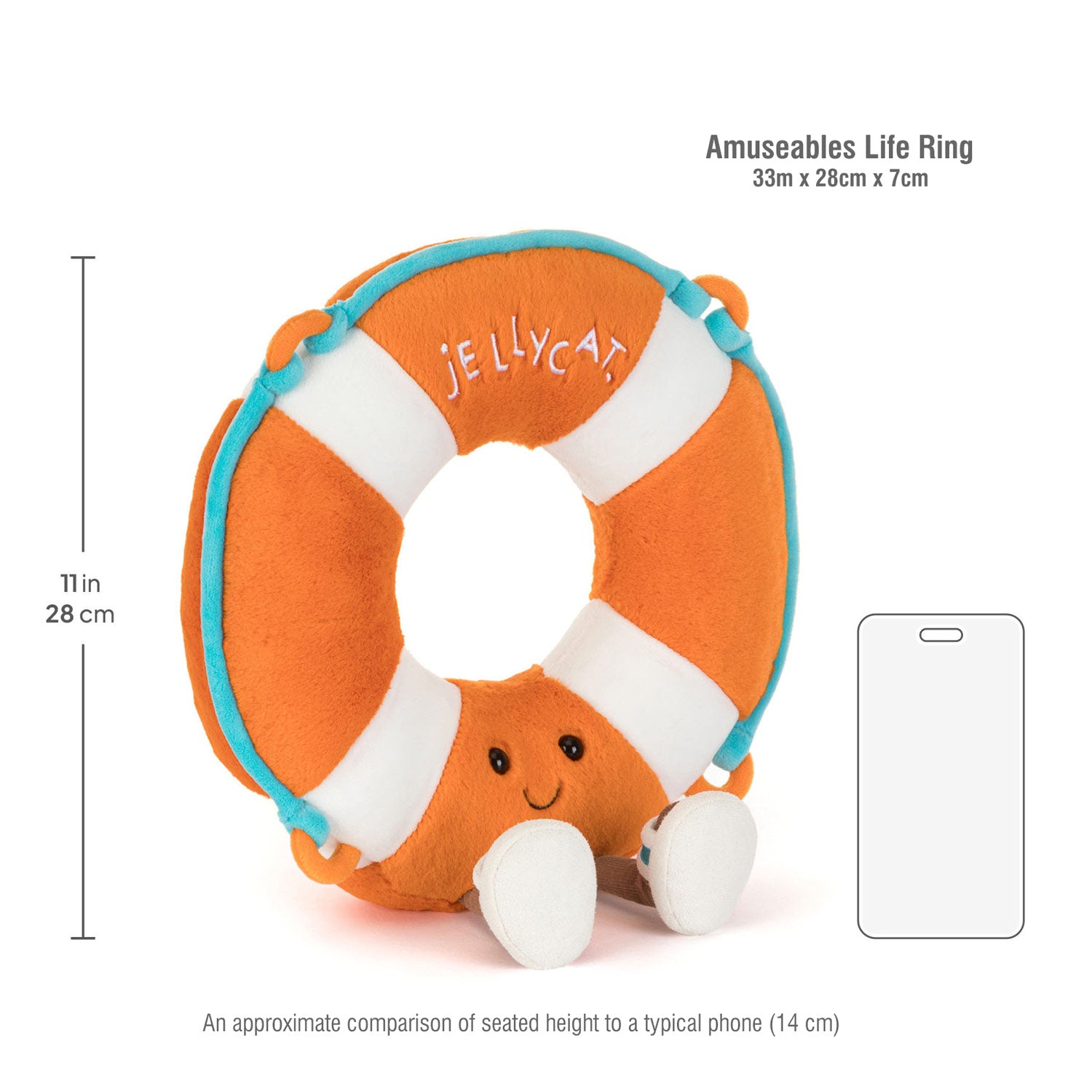 Jellycat Λούτρινο Amuseables Life Ring