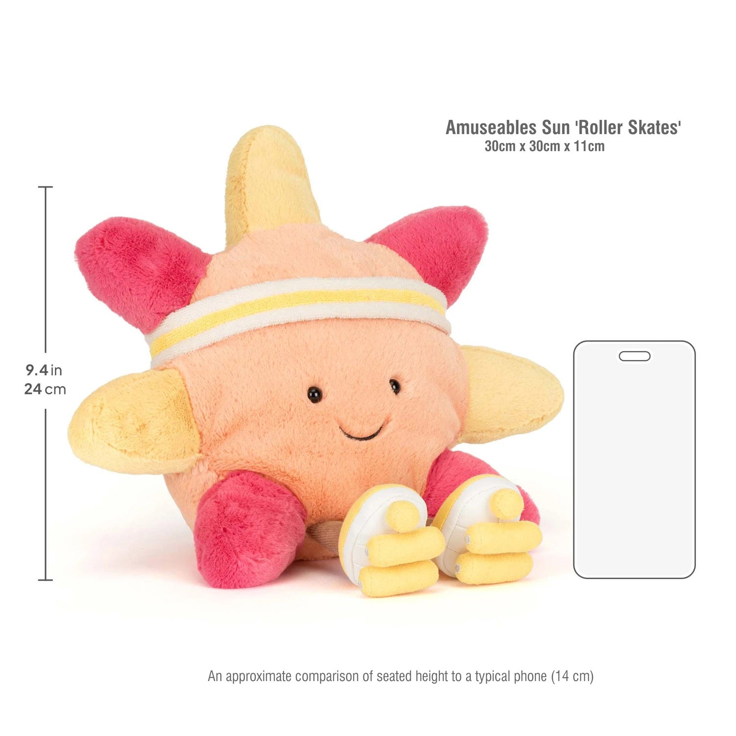 Jellycat Λούτρινο Amuseables Sun Roller Skates