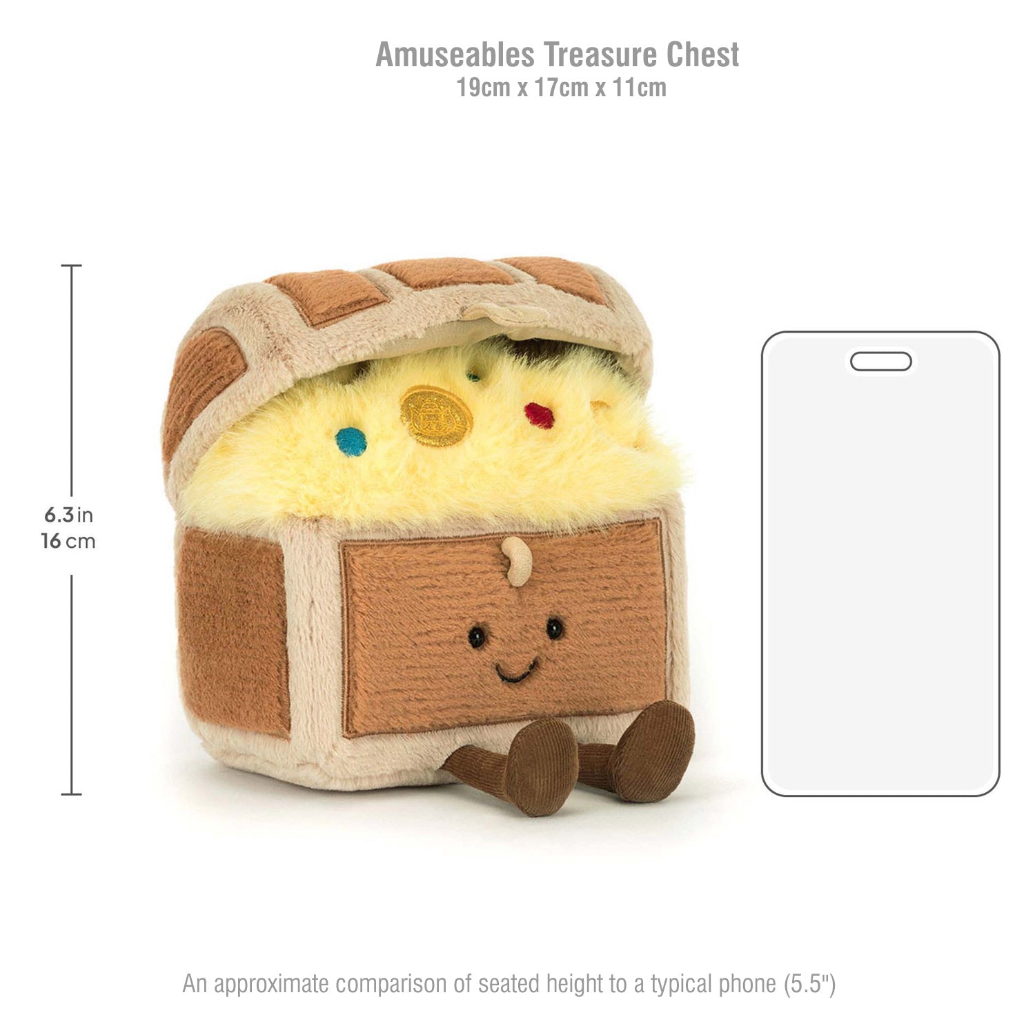 Jellycat Λούτρινο Παιχνίδι Amuseables Treasure Chest