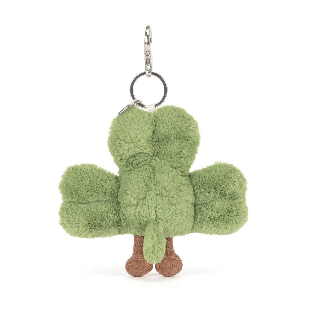 Jellycat soft toy Amuseables Siofra Shamrock Bag Charm-A4SHMBC