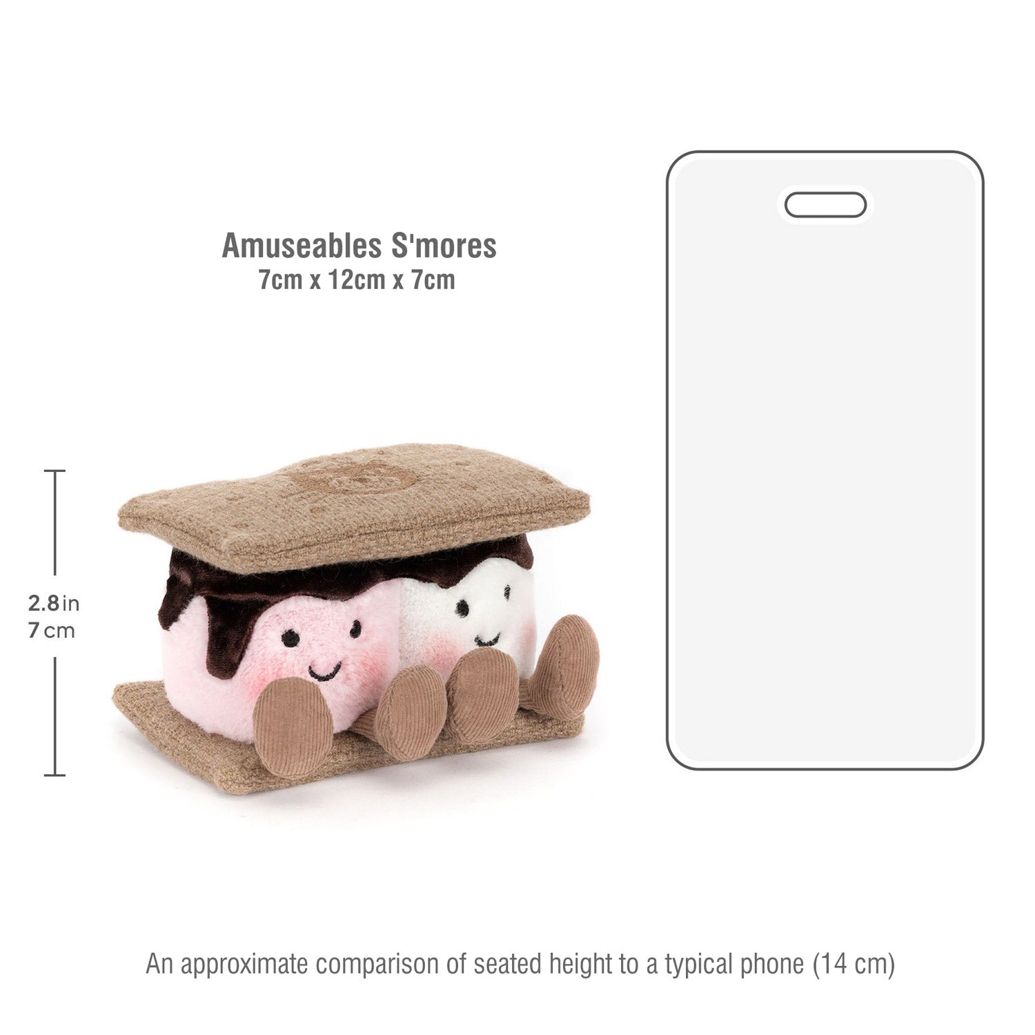Jellycat soft toy Amuseables S'mores-A4SMR