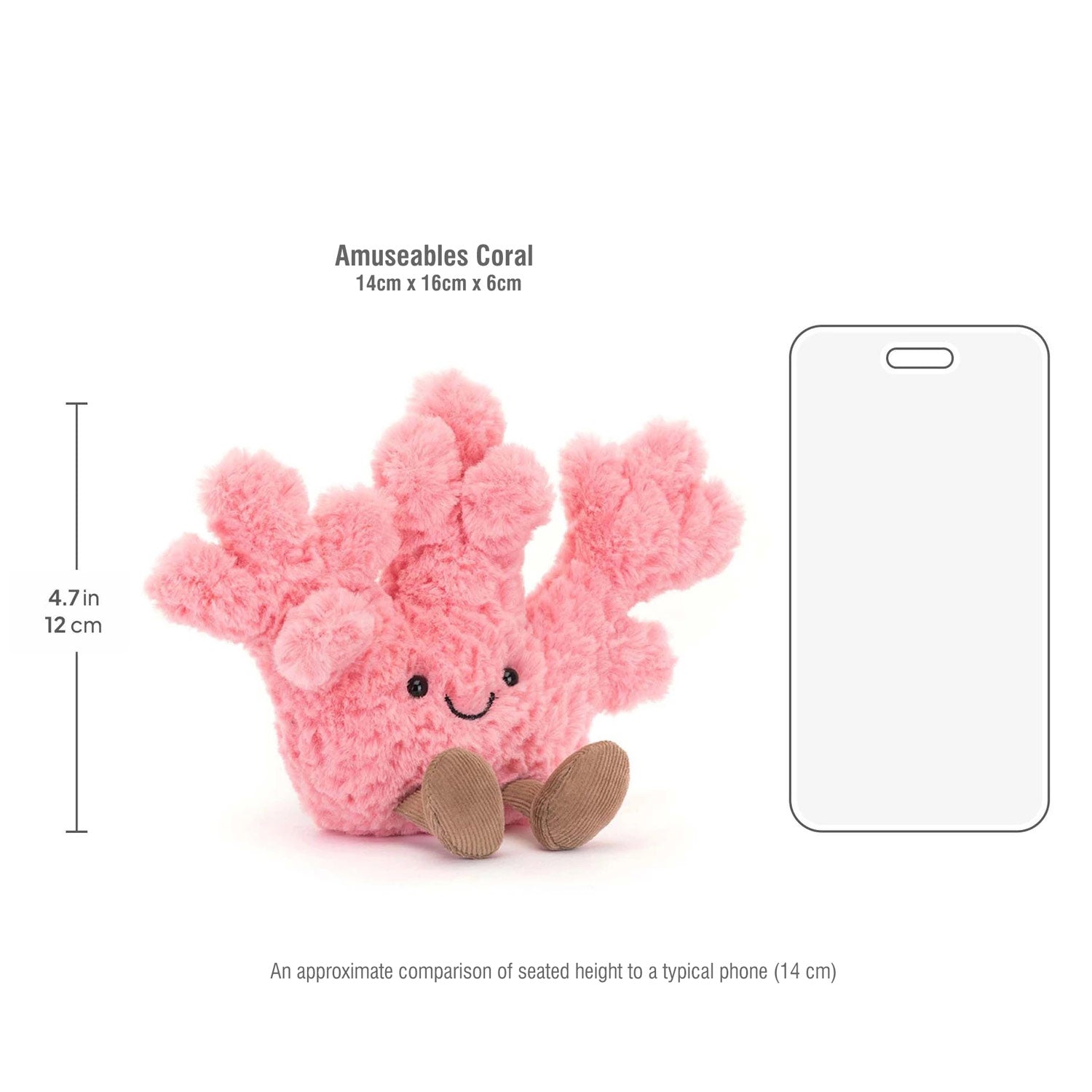 Jellycat Λούτρινο Amuseables Coral