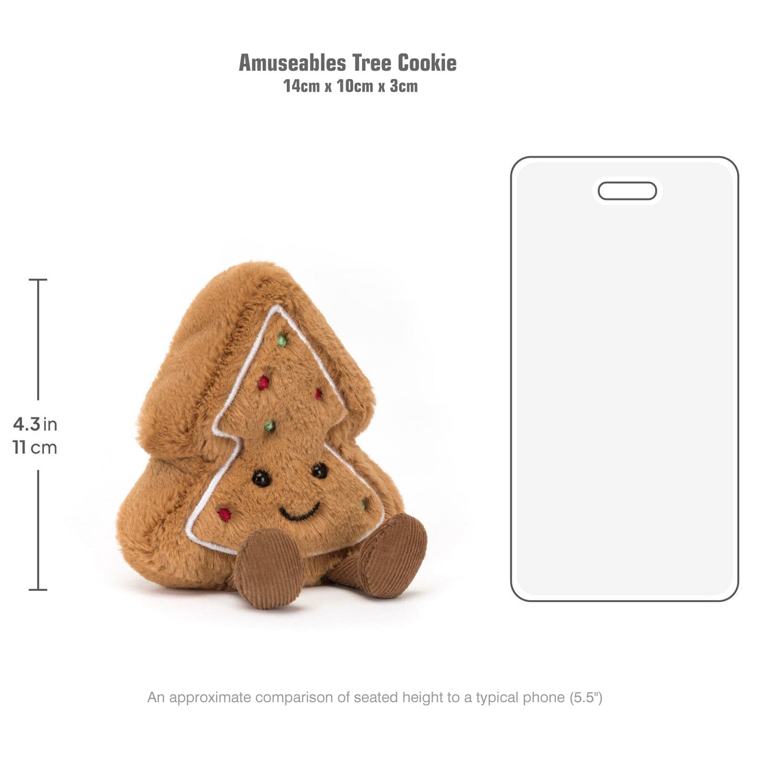 Jellycat soft toy Amuseables Tree Cookie-A6GTC