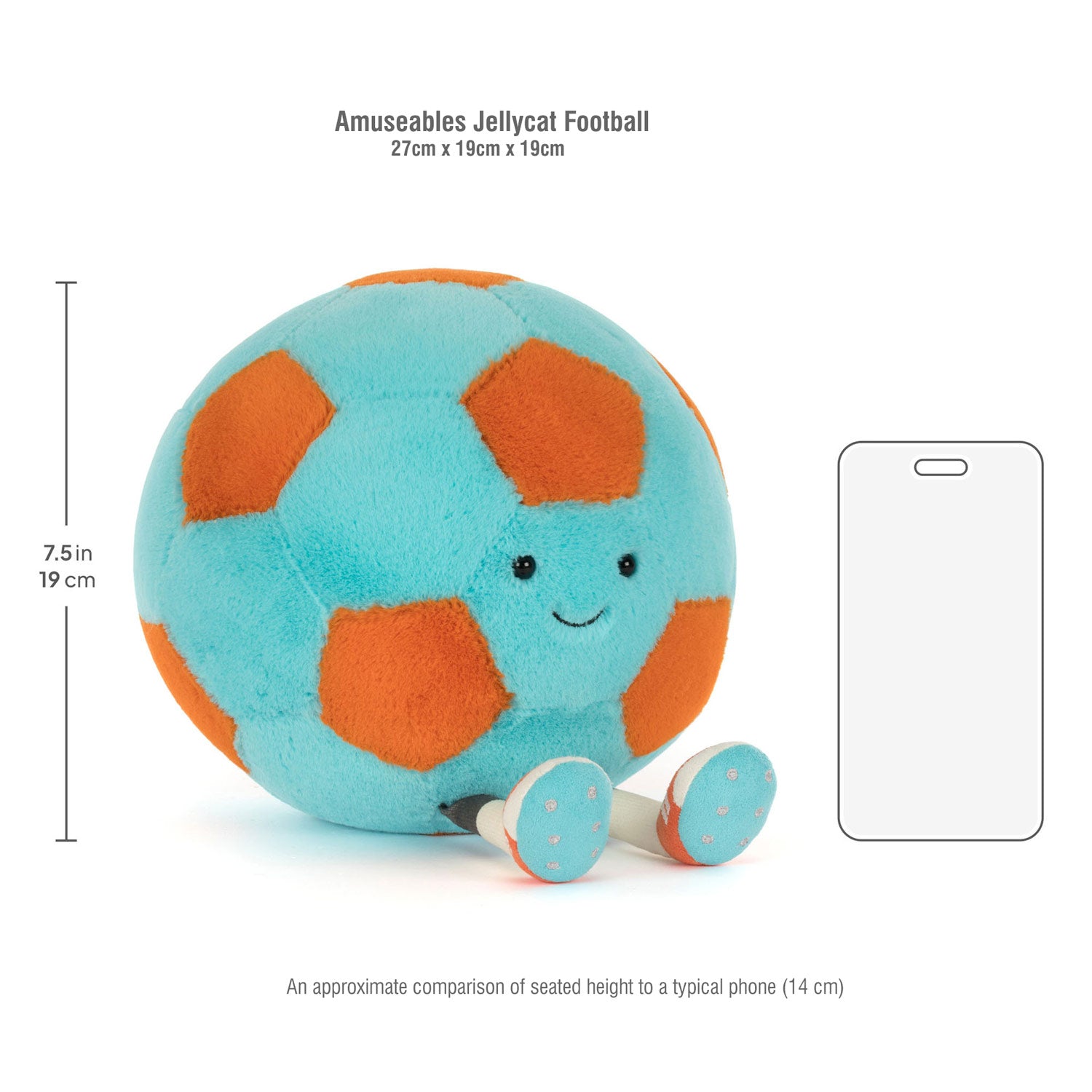 Jellycat soft toy Amuseables Football-AS2FB