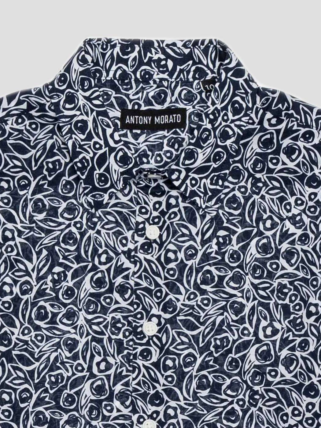 Antony Morato βαμβακερό πουκάμισο με τύπωμα