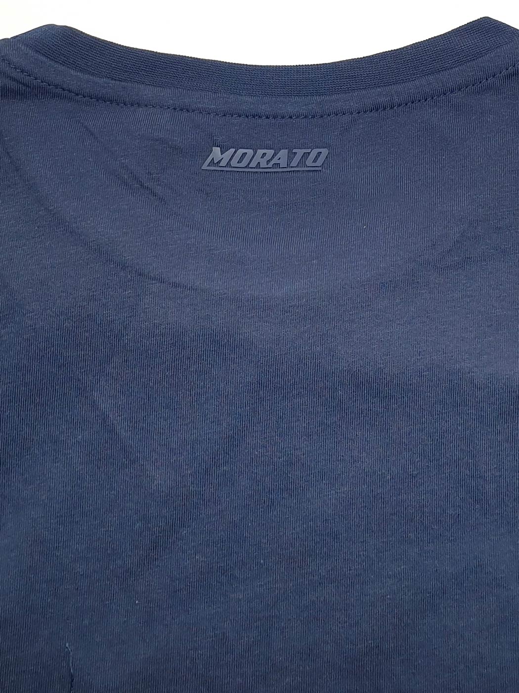 Antony Morato cotton t-shirt with shark print-blue