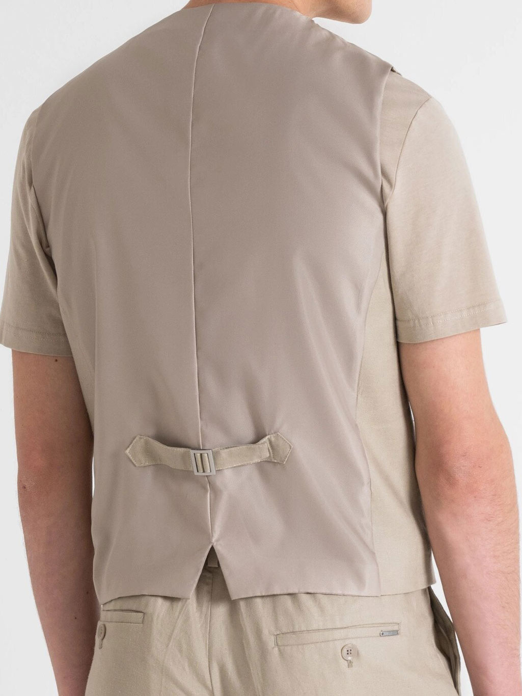 Antony Morato boys' waistcoat in linen viscose blend