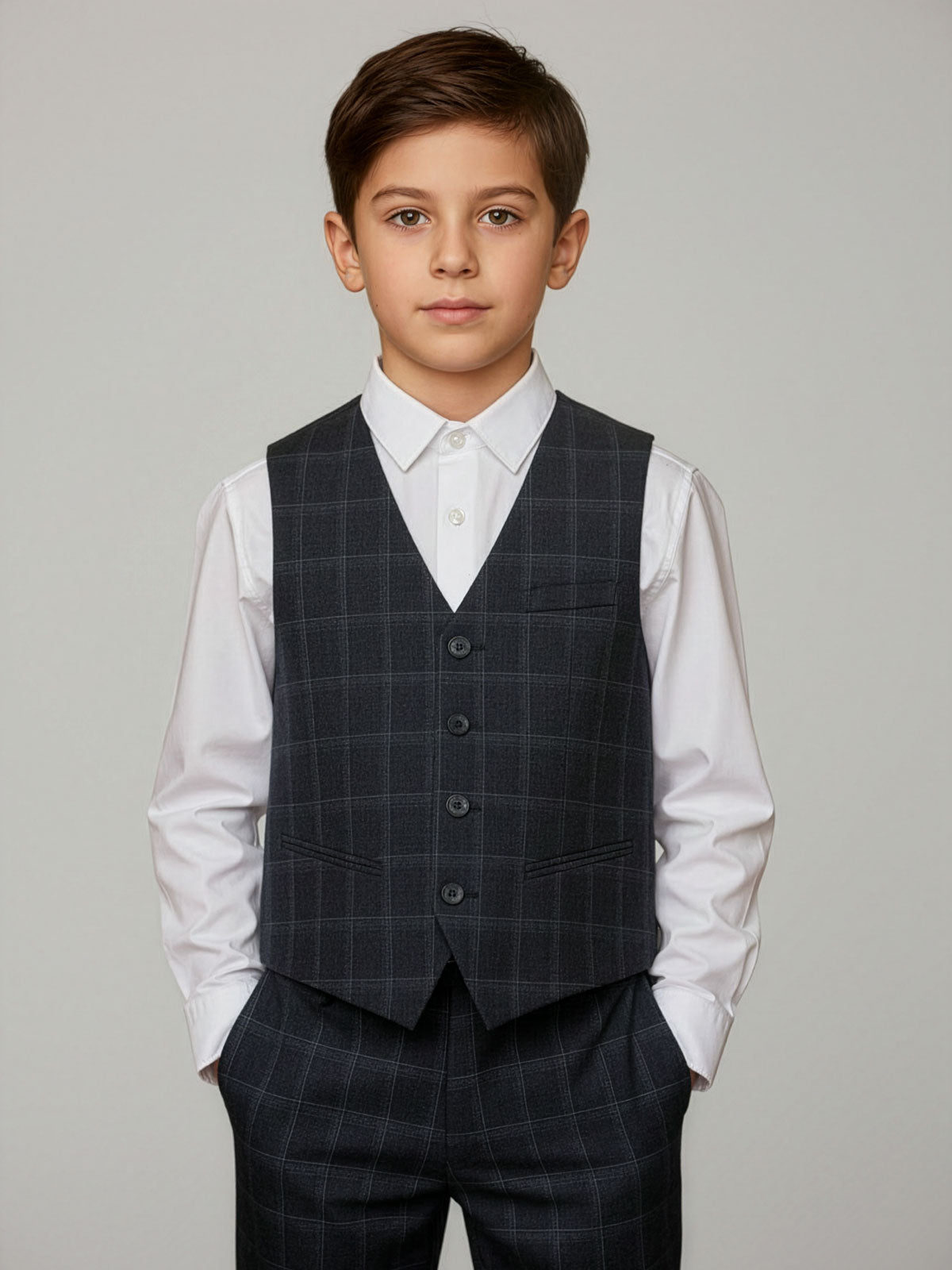 ANTONY MORATO Blue Vest for boy-MKVS00007