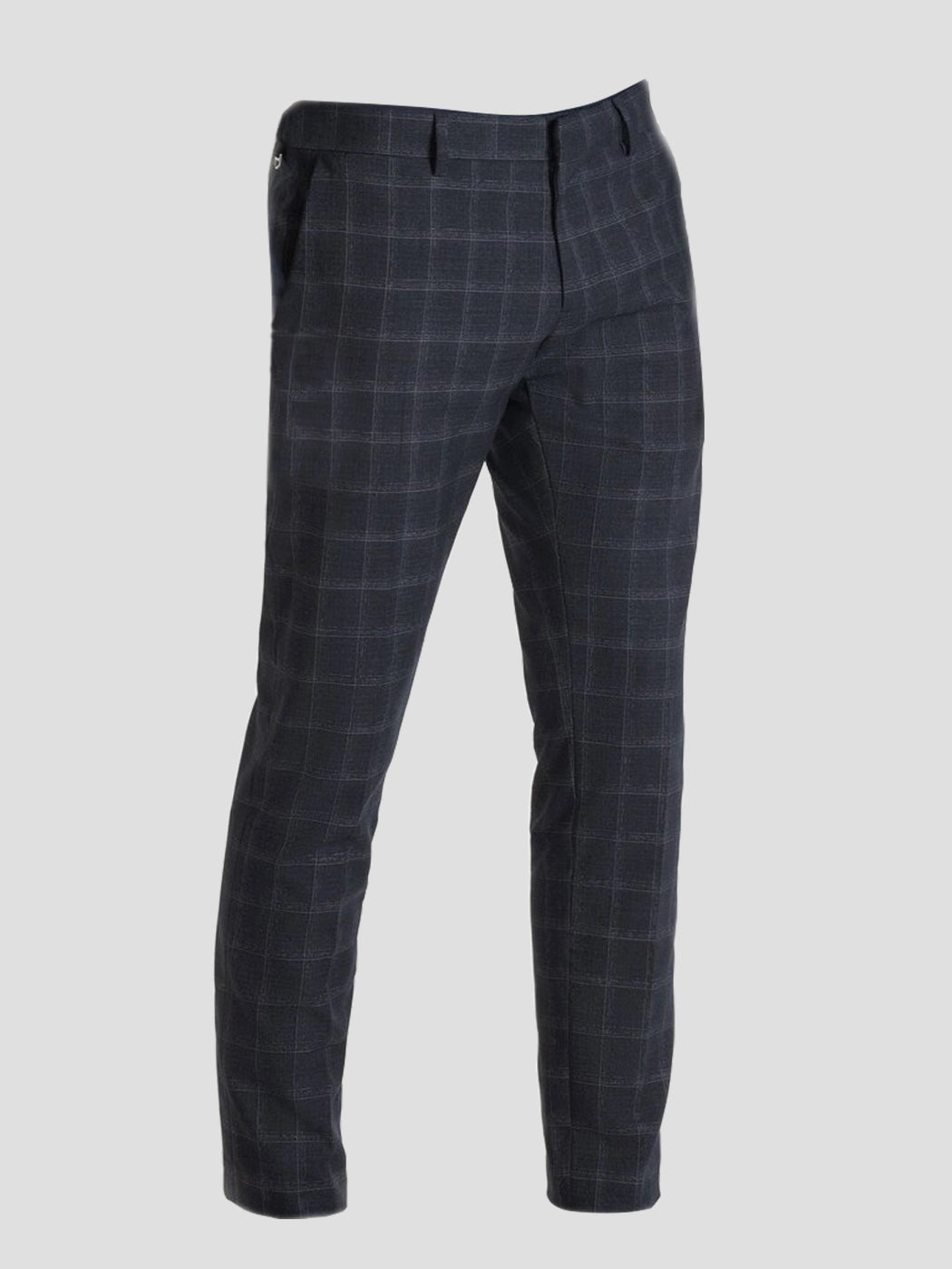 ANTONY MORATO Blue Trousers with a check pattern for boy - MKTS00013