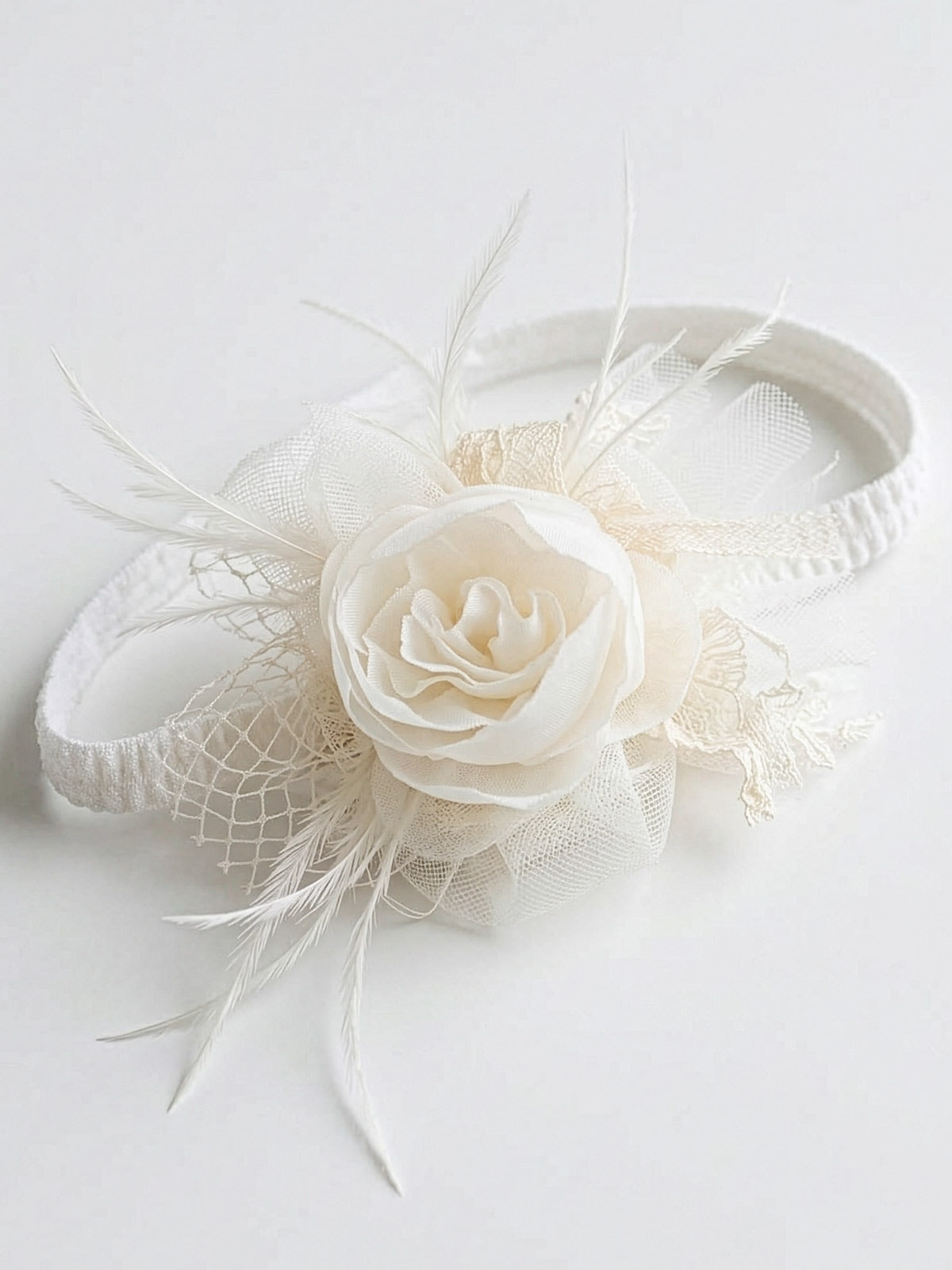 Girl's Hair ribbon with flower-ARLETTE