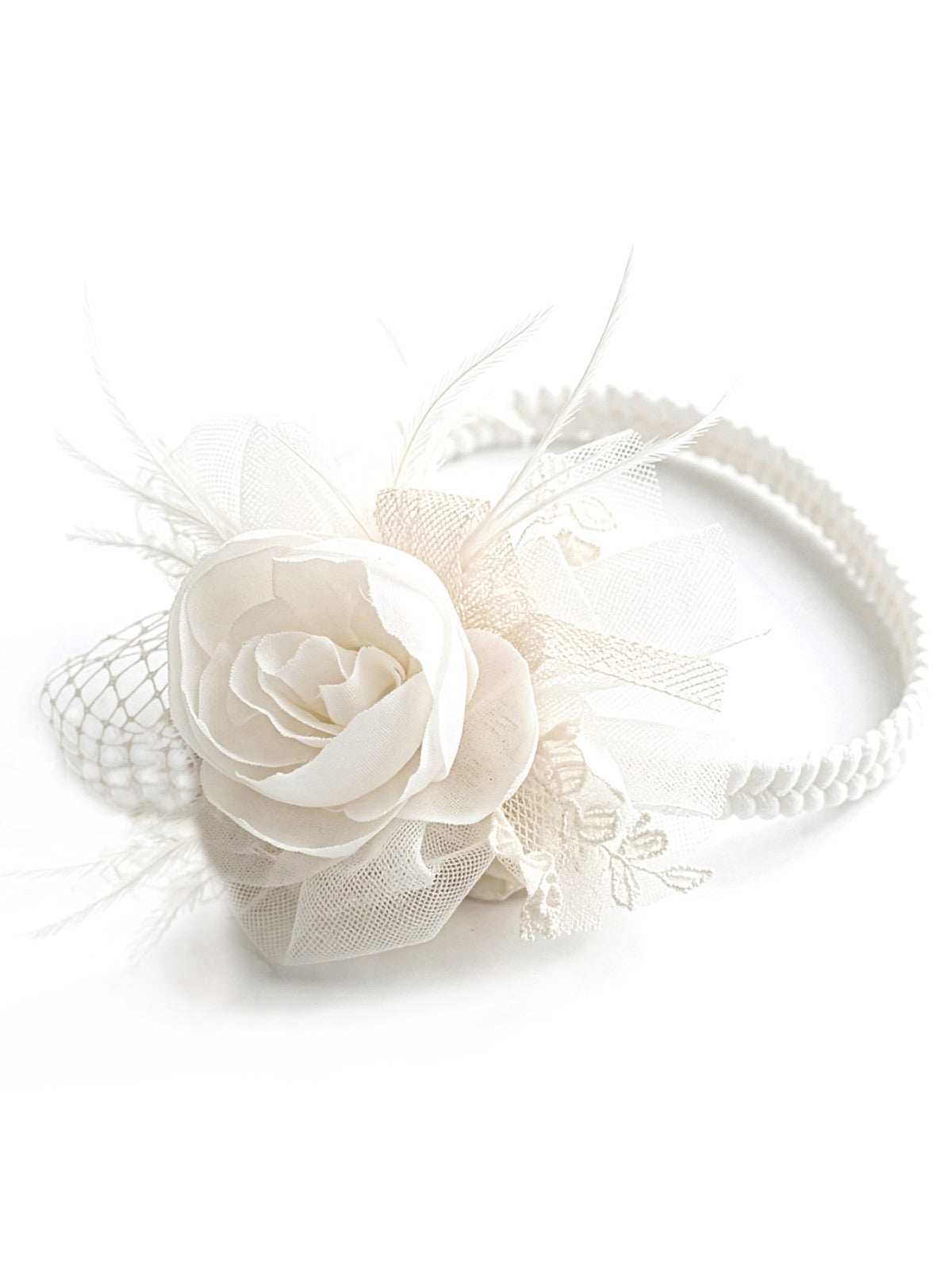 Girl's Hair ribbon with flower-ARLETTE