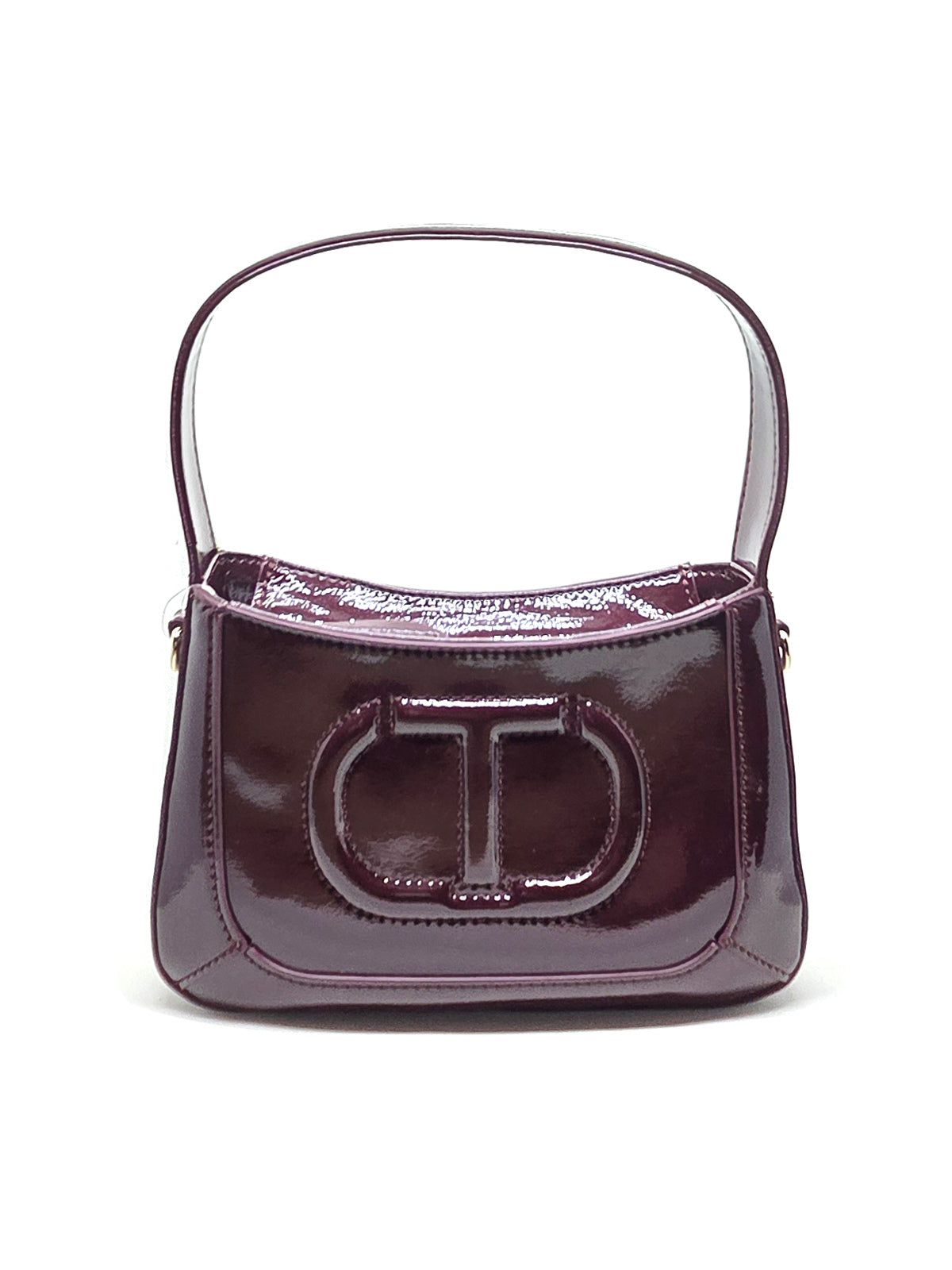Twinset Girl's Faux leather shoulder bag-Burgund