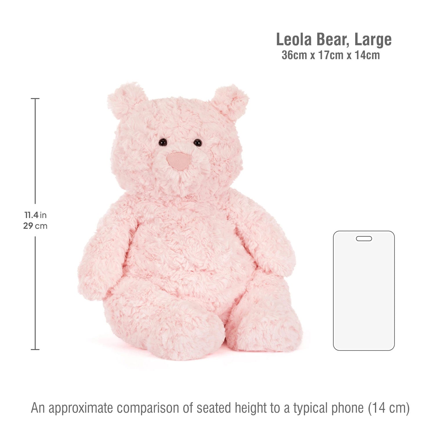 Jellycat Μαλακό Παιχνίδι  Leola Bear Medium