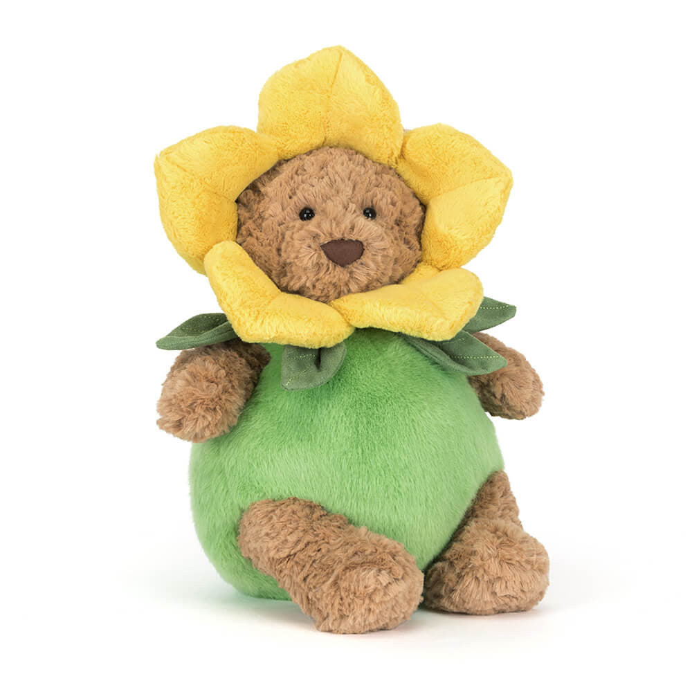 Jellycat soft toy Bartholomew Bear Daffodil Outfit-BARM2FL