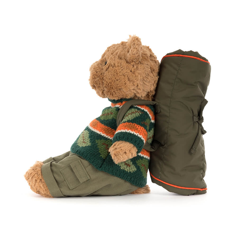 Jellycat soft toy Bartholomew Bear Hiking Outfit-BARM2OD