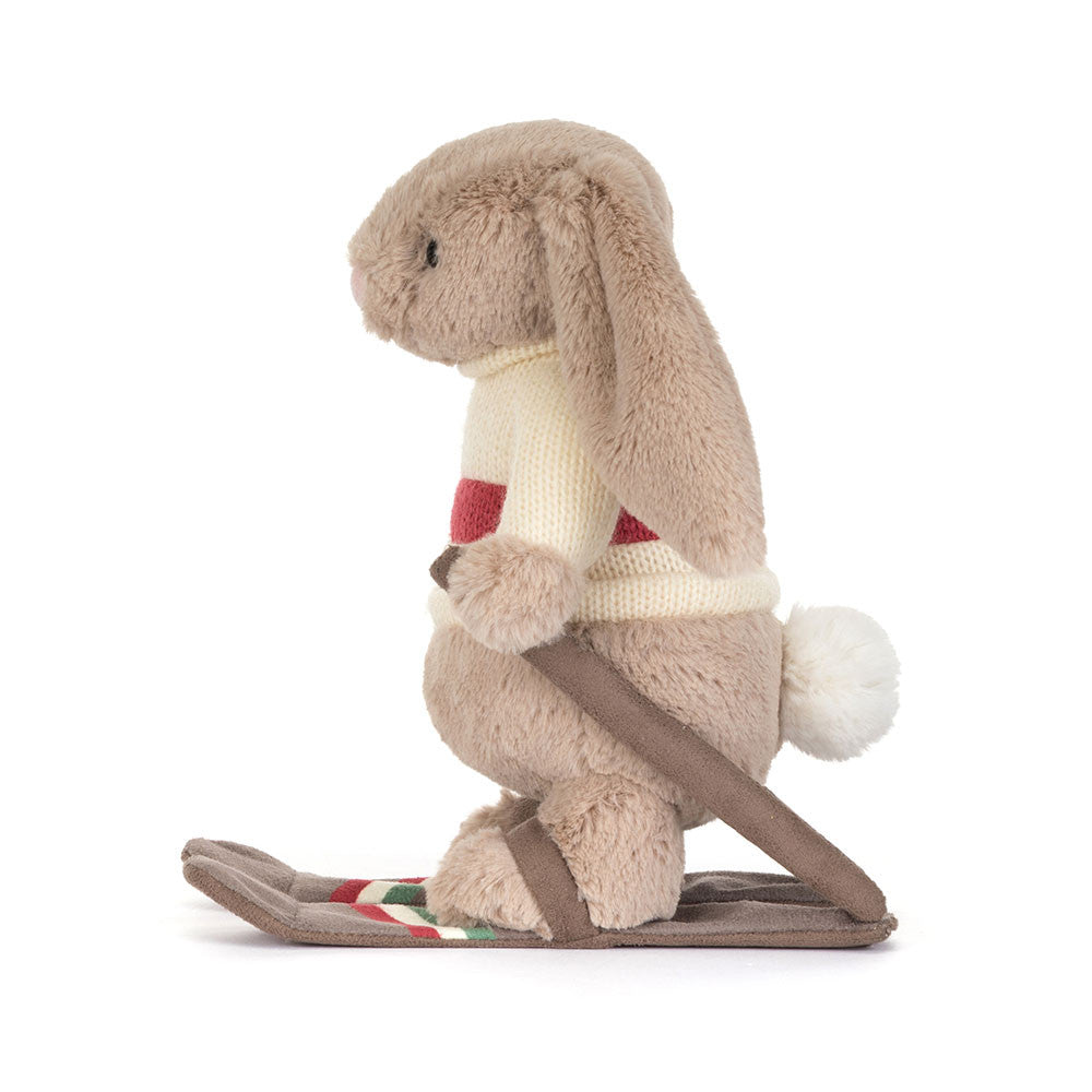 Jellycat soft toy Bashful Bunny Gold Medal Ski Outfit-BAS3BSK