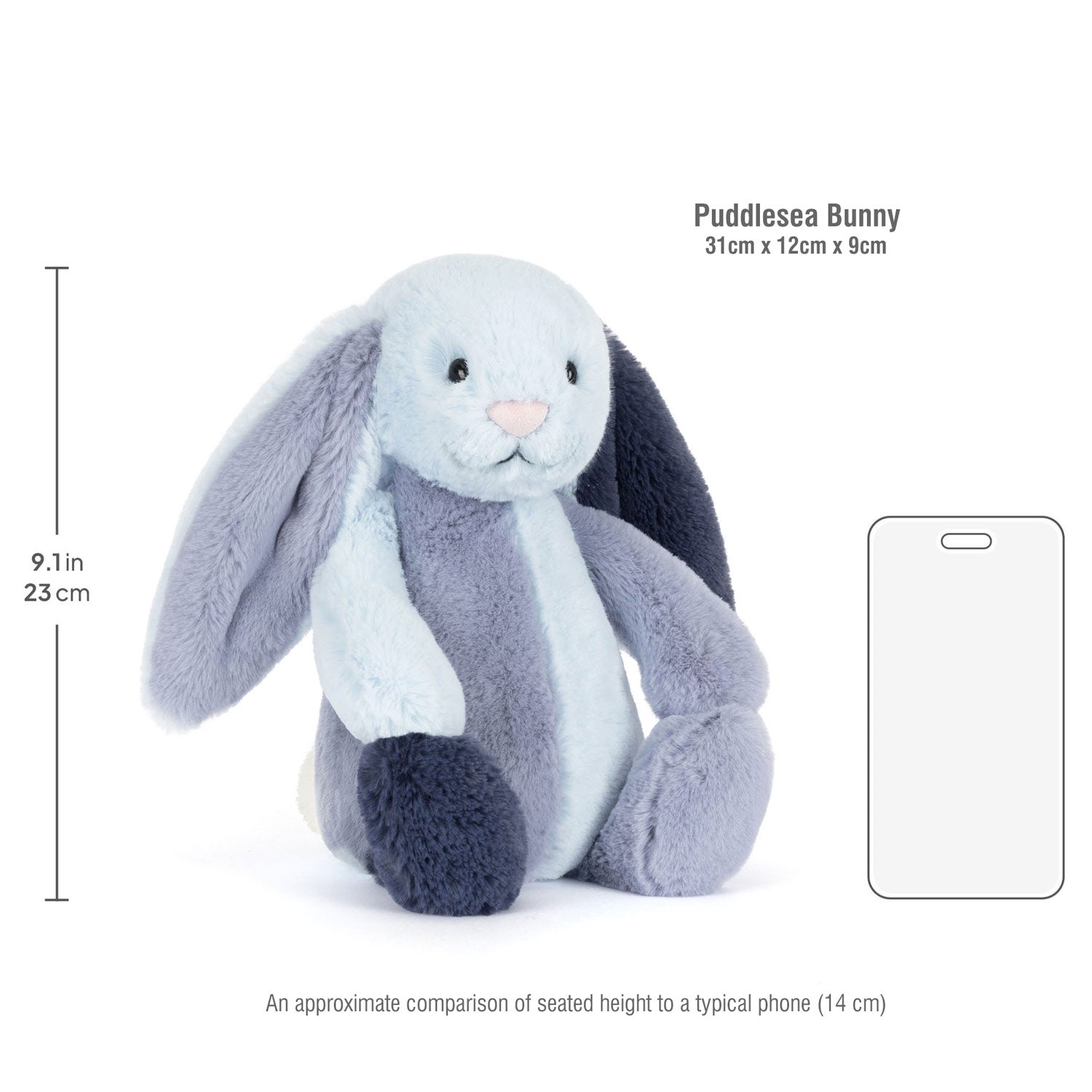 Jellycat Λούτρινο παιχνίδι Puddlesea Bunny