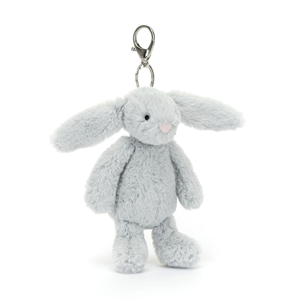 Jellycat Bashful Silver Bunny Bag Charm-BAS4BOBC