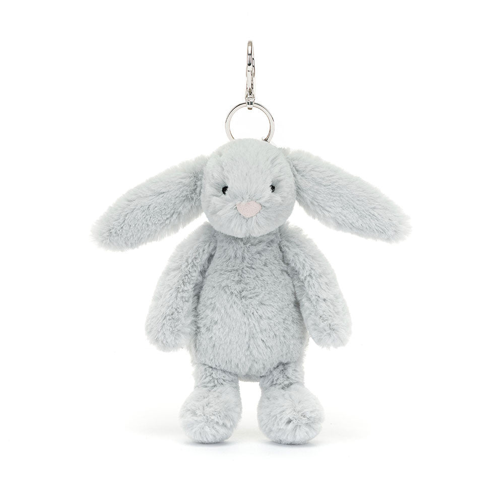 Jellycat Bashful Silver Bunny Bag Charm-BAS4BOBC