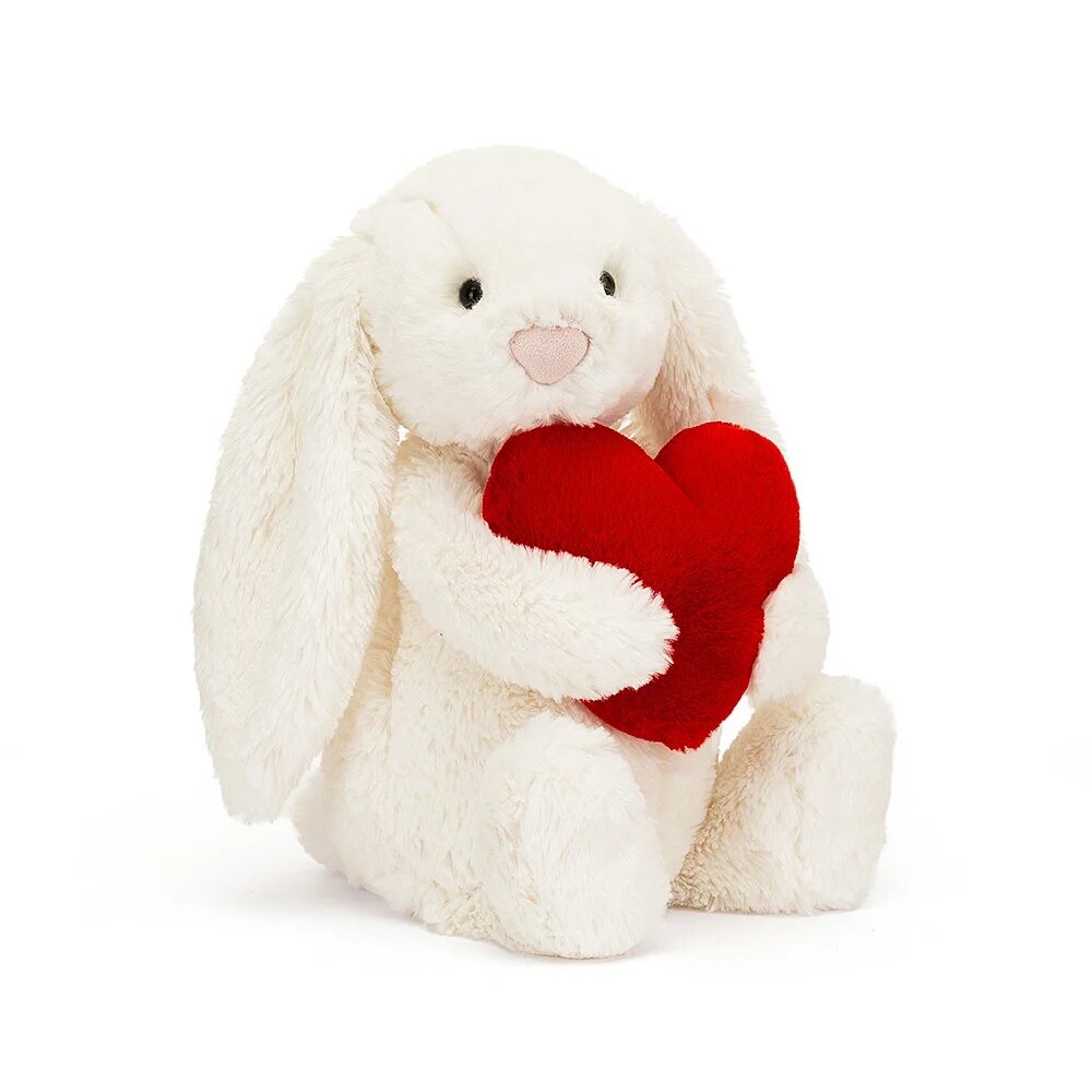 Jellycat soft toy  Bashful Red Love Heart Bunny Original