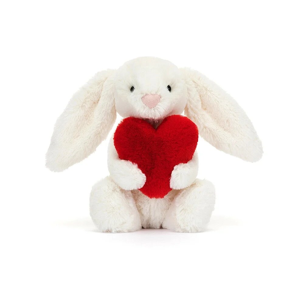 Jellycat soft toy  Bashful Red Love Heart Bunny Original