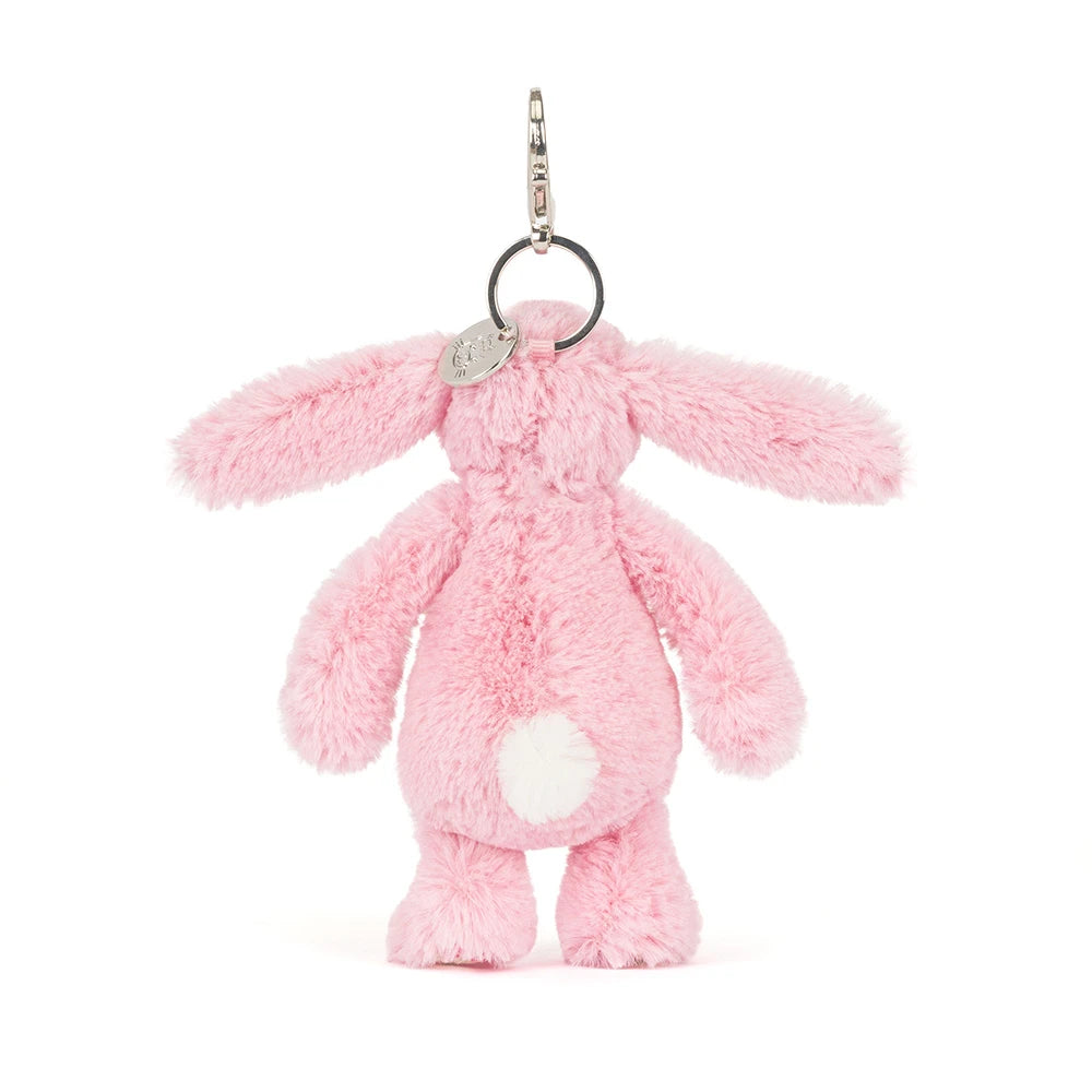 Jellycat soft toy Blushkin Blossom Bunny Bag Charm-BP4ROSE