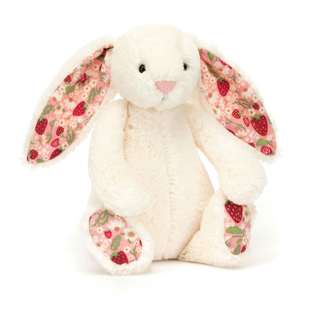 Jellycat soft toy Blossom Cream Bunny 'Berry'-BPS6MS
