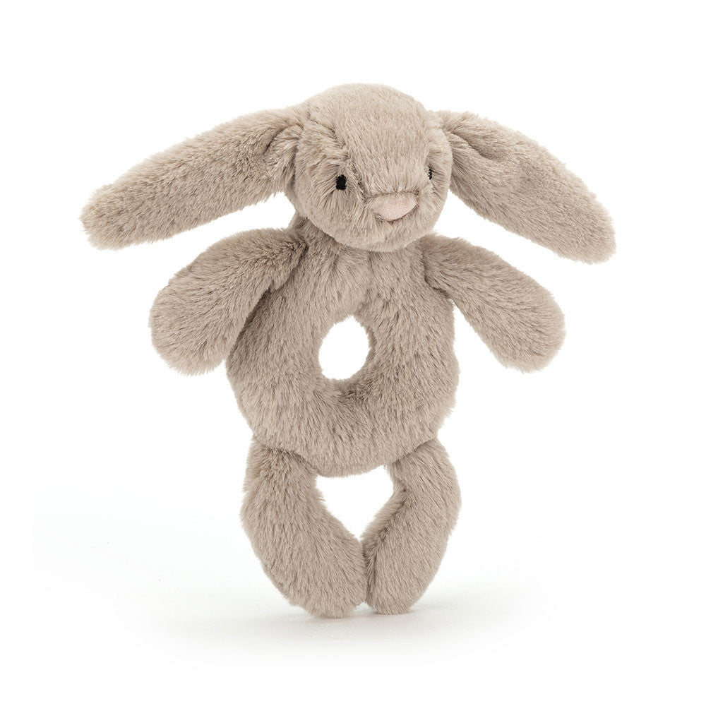 Jellycat μαλακό παιχνίδι κουδουνίστρα Bashful Beige Bunny Ring Rattle