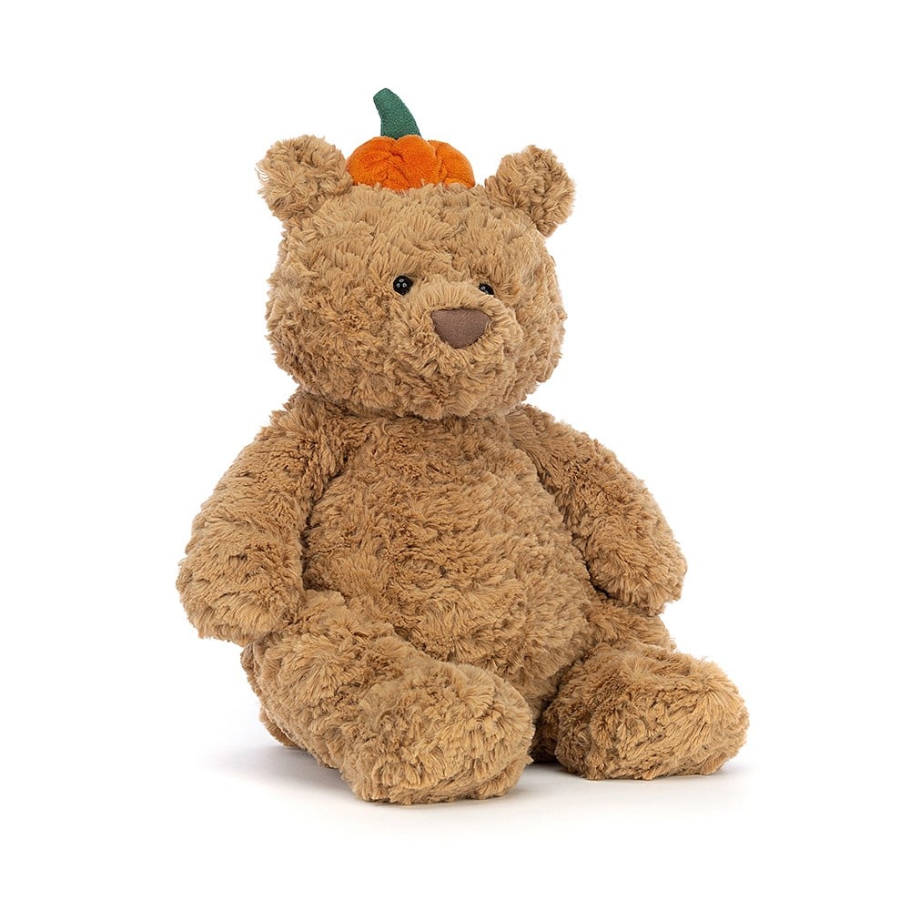 Jellycat soft toy-Bartholomew Bear Pumpkin-BARL2PUM