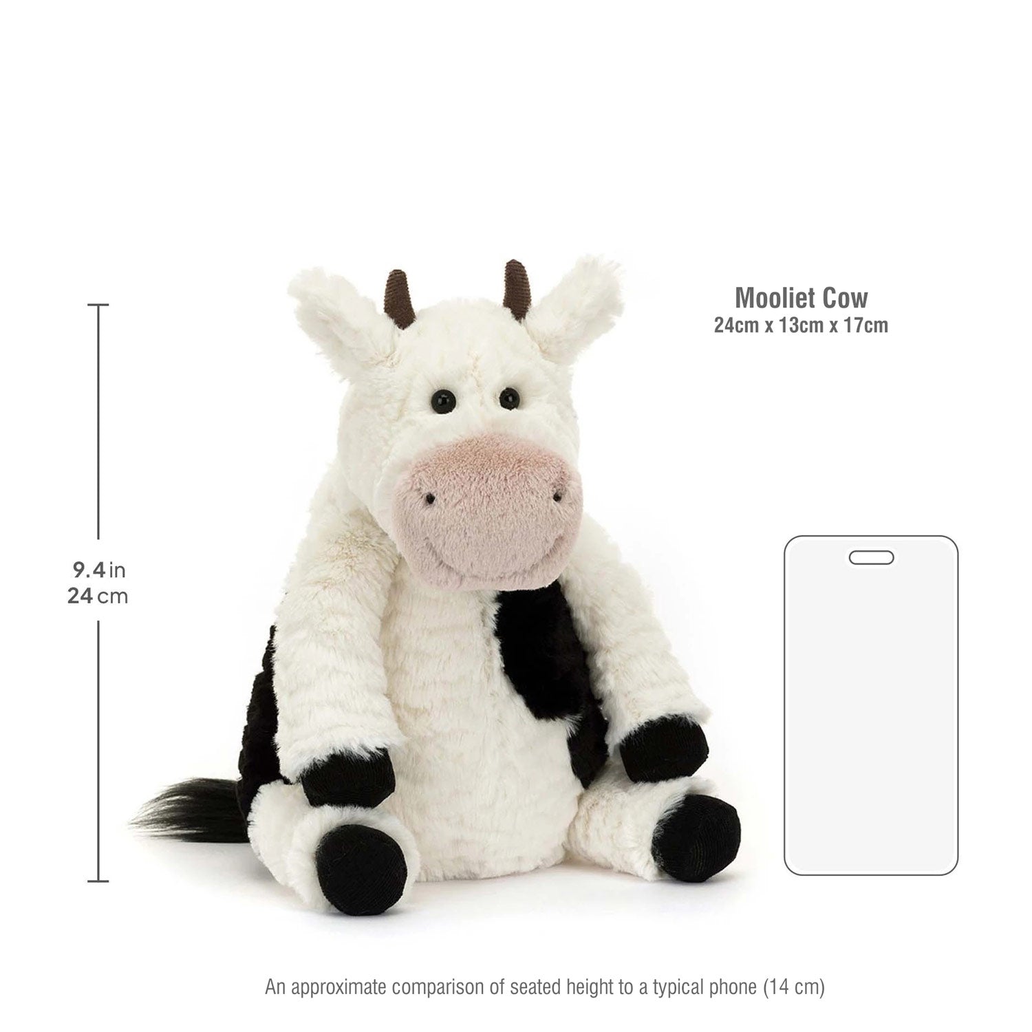Jellycat soft toy Mooliet Cow-C3CW