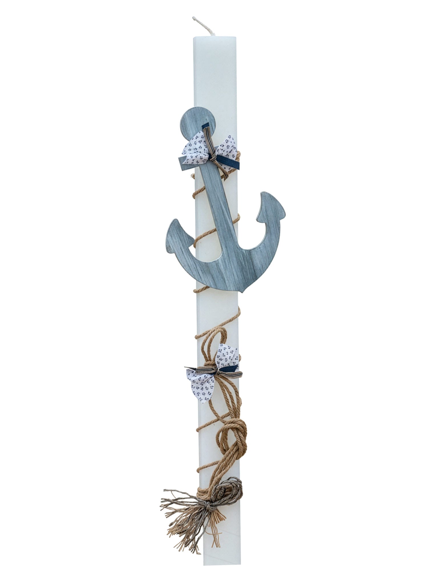 Baptism Candle for boy blue - CHARLIE