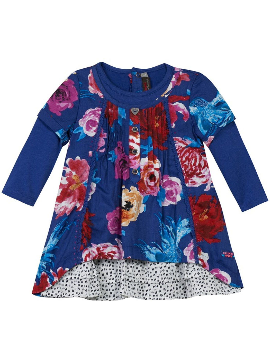 Baby Girl's cotton dress-CG30023-45-Blue