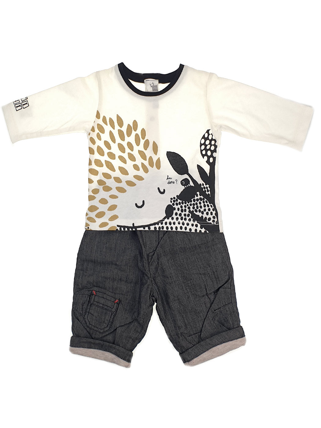 Baby boy's outfit 2pcs-C436091 Beige