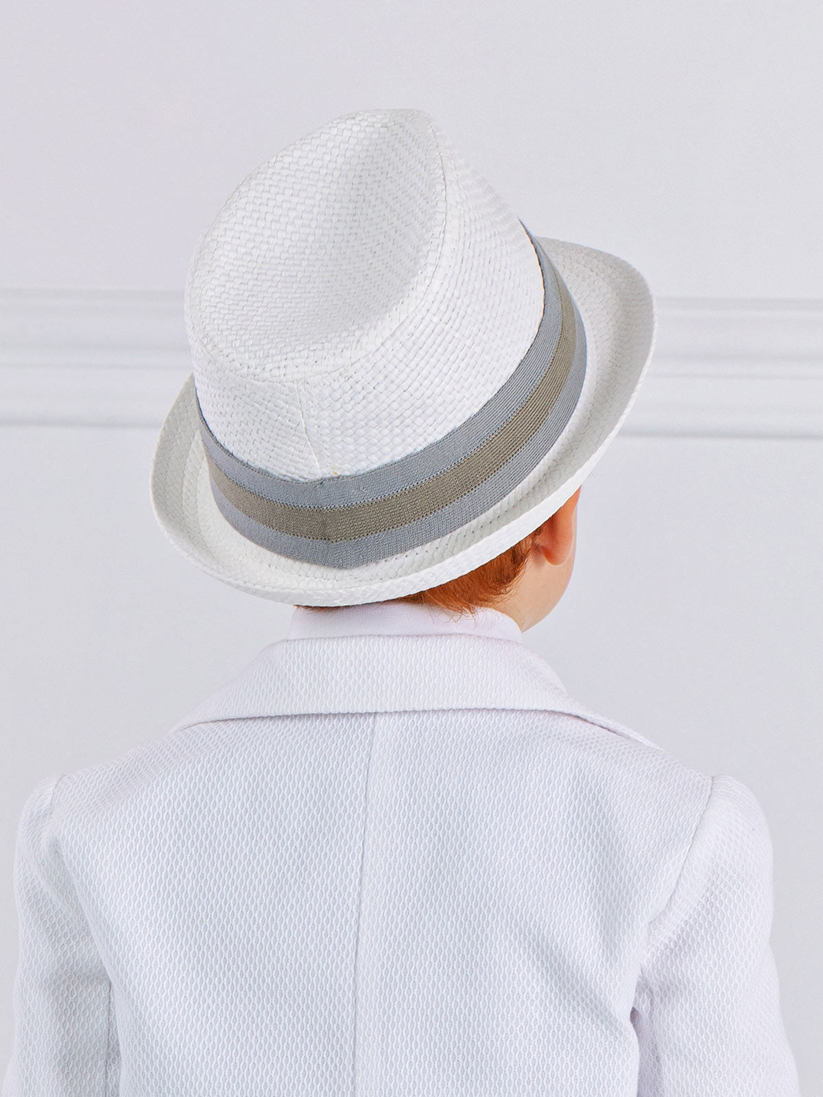 Boy's Hat with grosgrain ribbon - LION