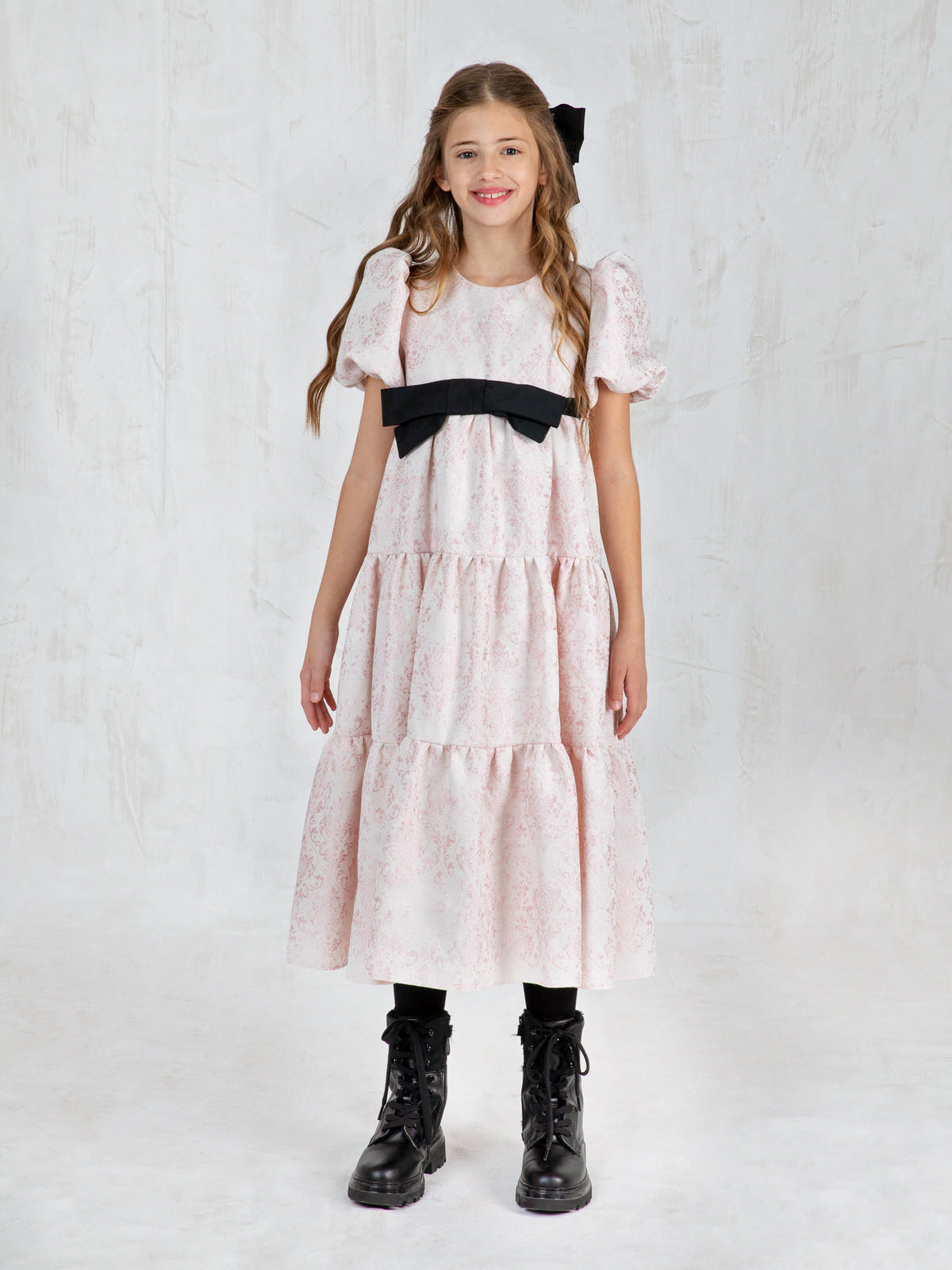 Girl's Brocade long Dress – SACHA