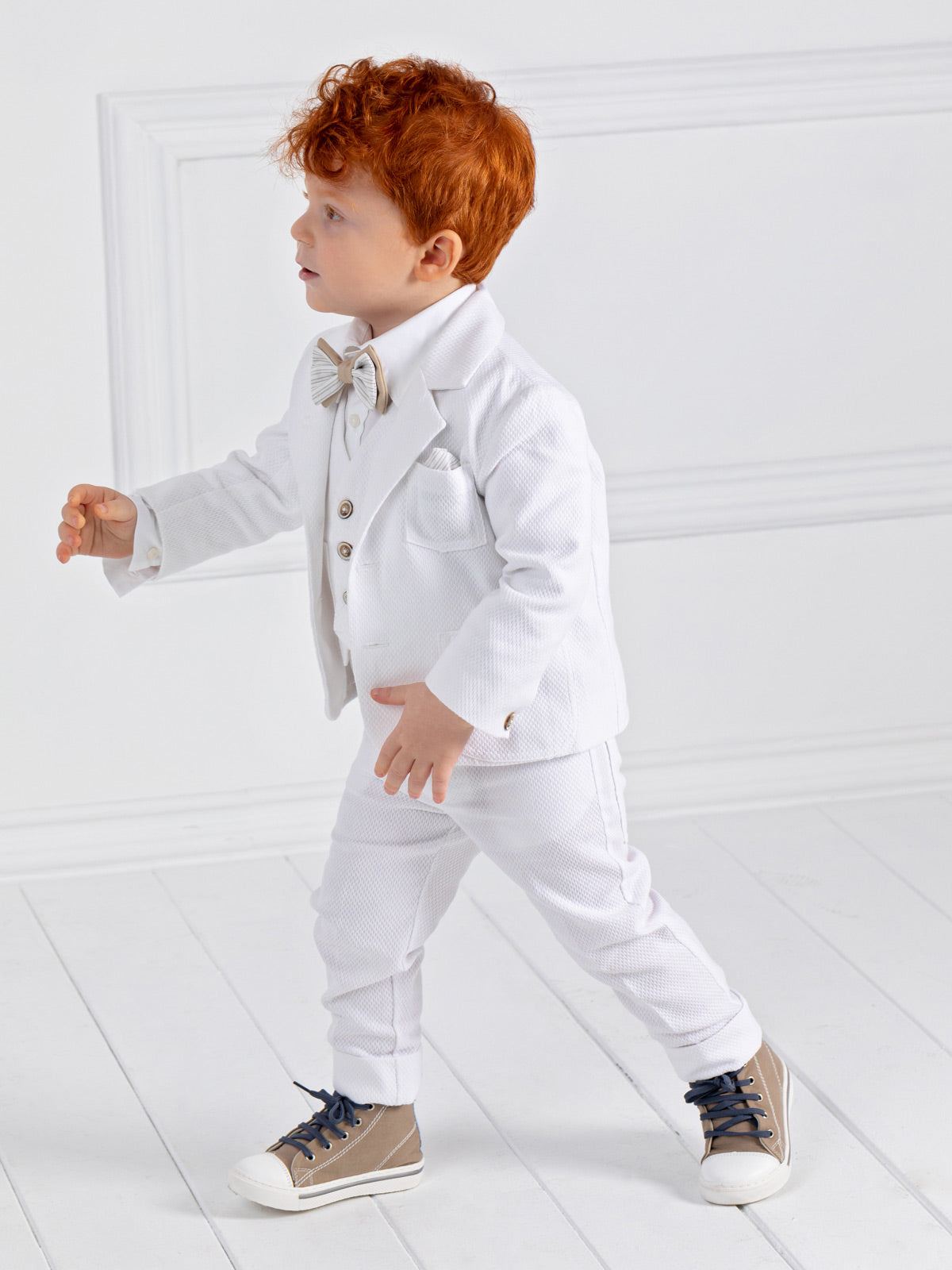 Boy's White Baptism outfit set 7pcs - JOIN