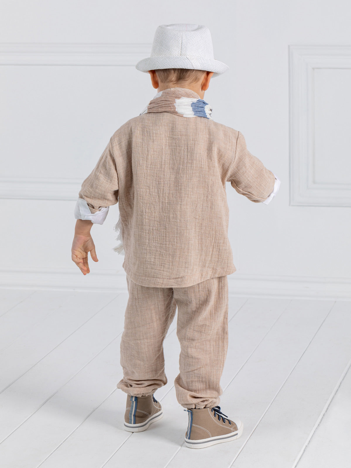 Boy's Cotton baptism outfit set 5pcs - BENIEL