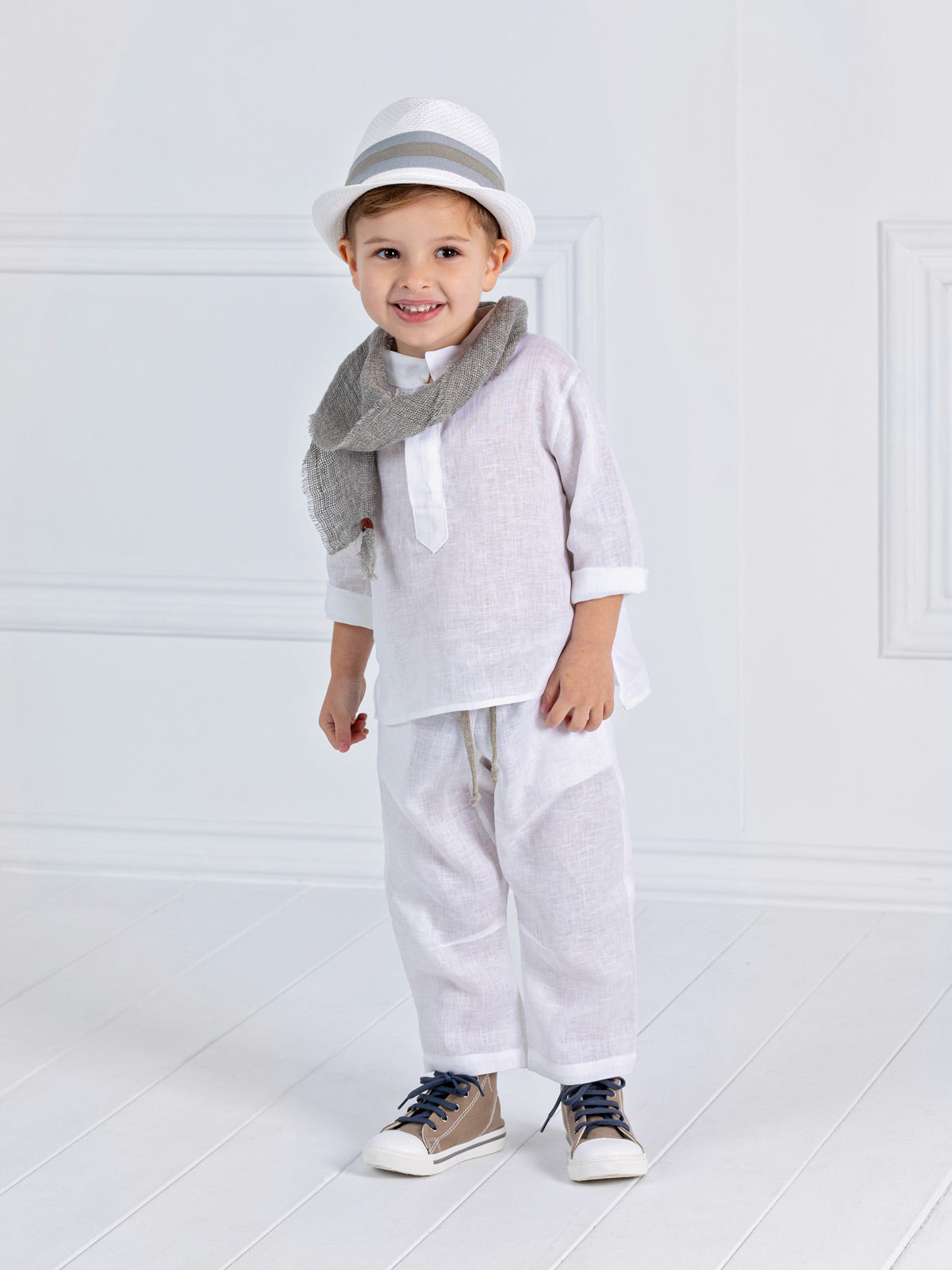 Boy's Baptism outfit 4pcs in boho style - BARI