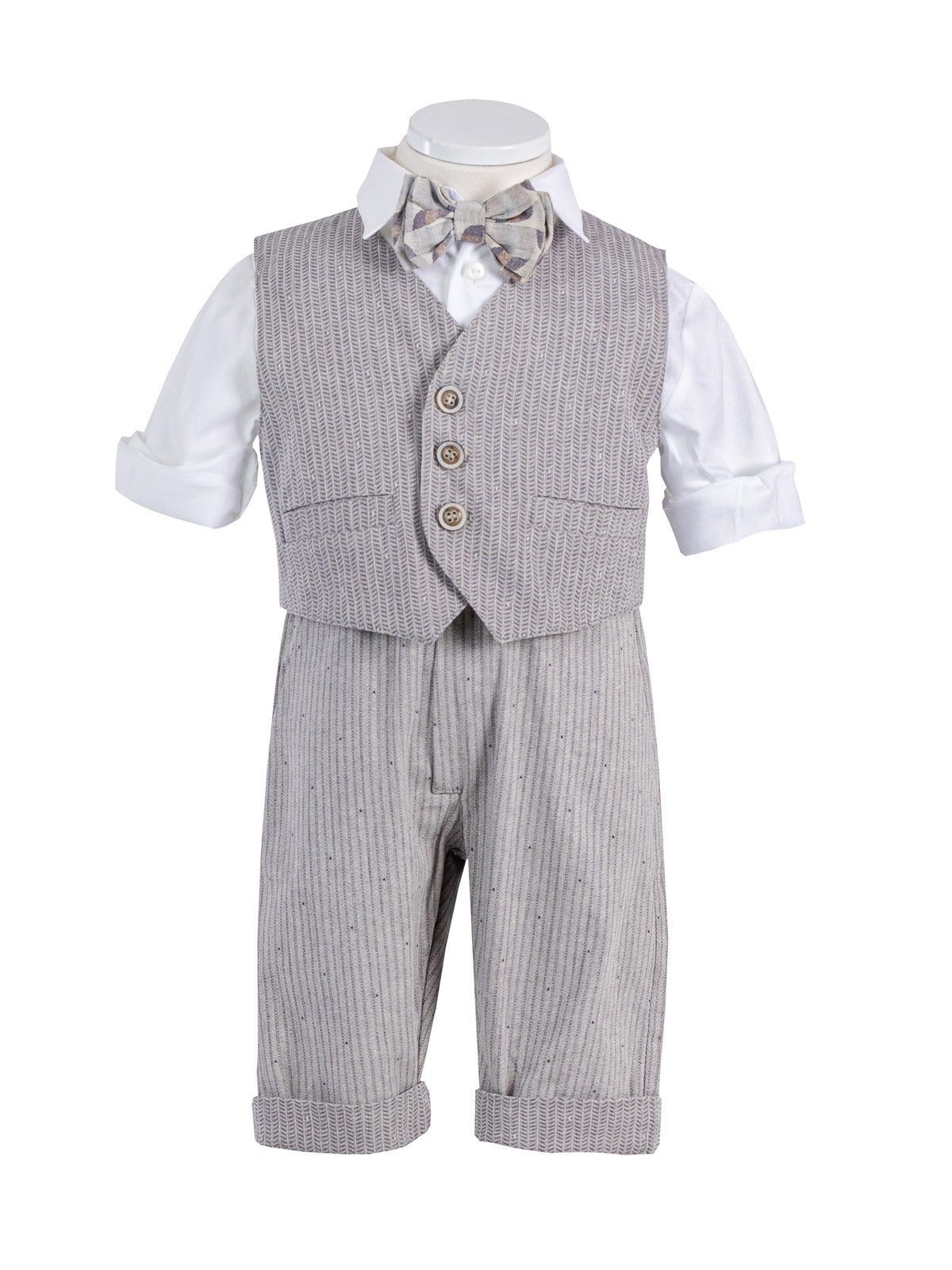 Baby suit with checkered pattern for boy - POTTER