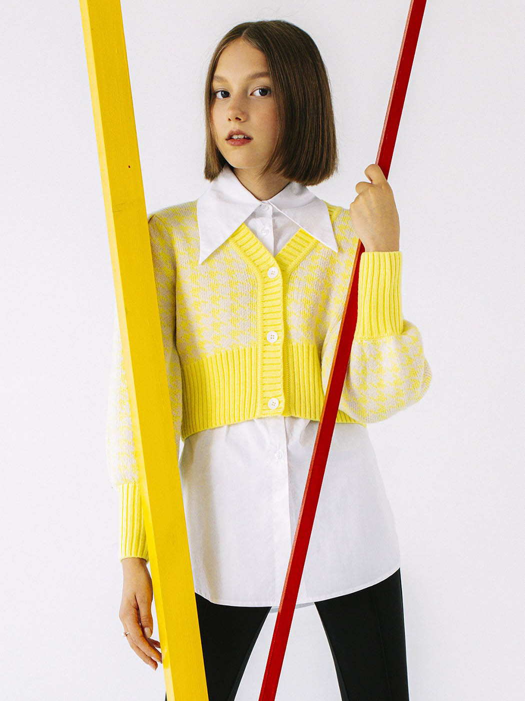 To Be Too - Λευκό πουκάμισο με μυτερό γιακά για κορίτσια