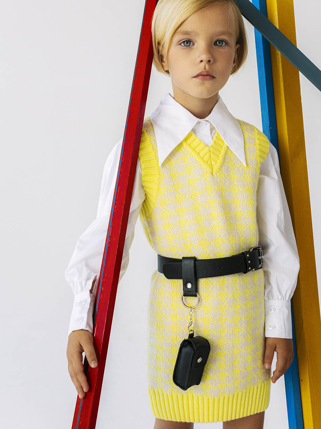 To Be Too - Λευκό πουκάμισο με μυτερό γιακά για κορίτσια