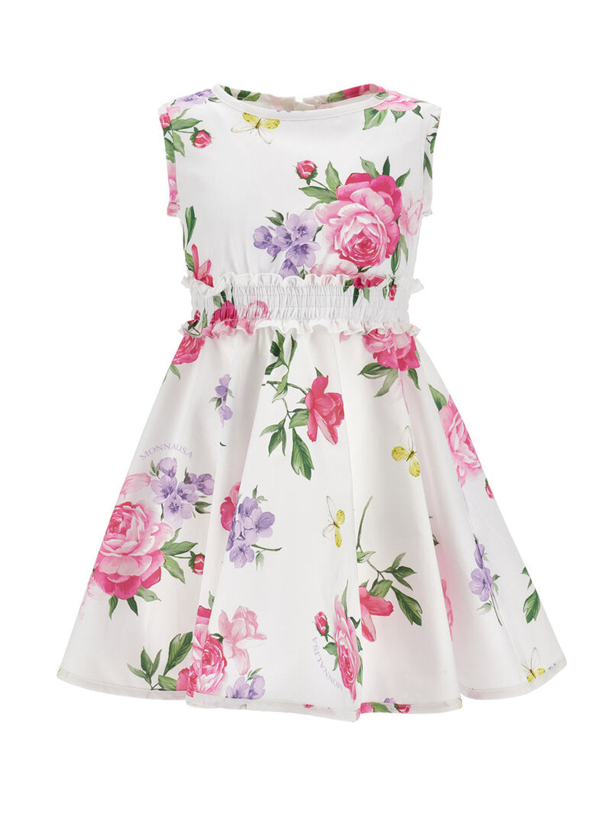 Monnalisa Girls' floral dress-11G908
