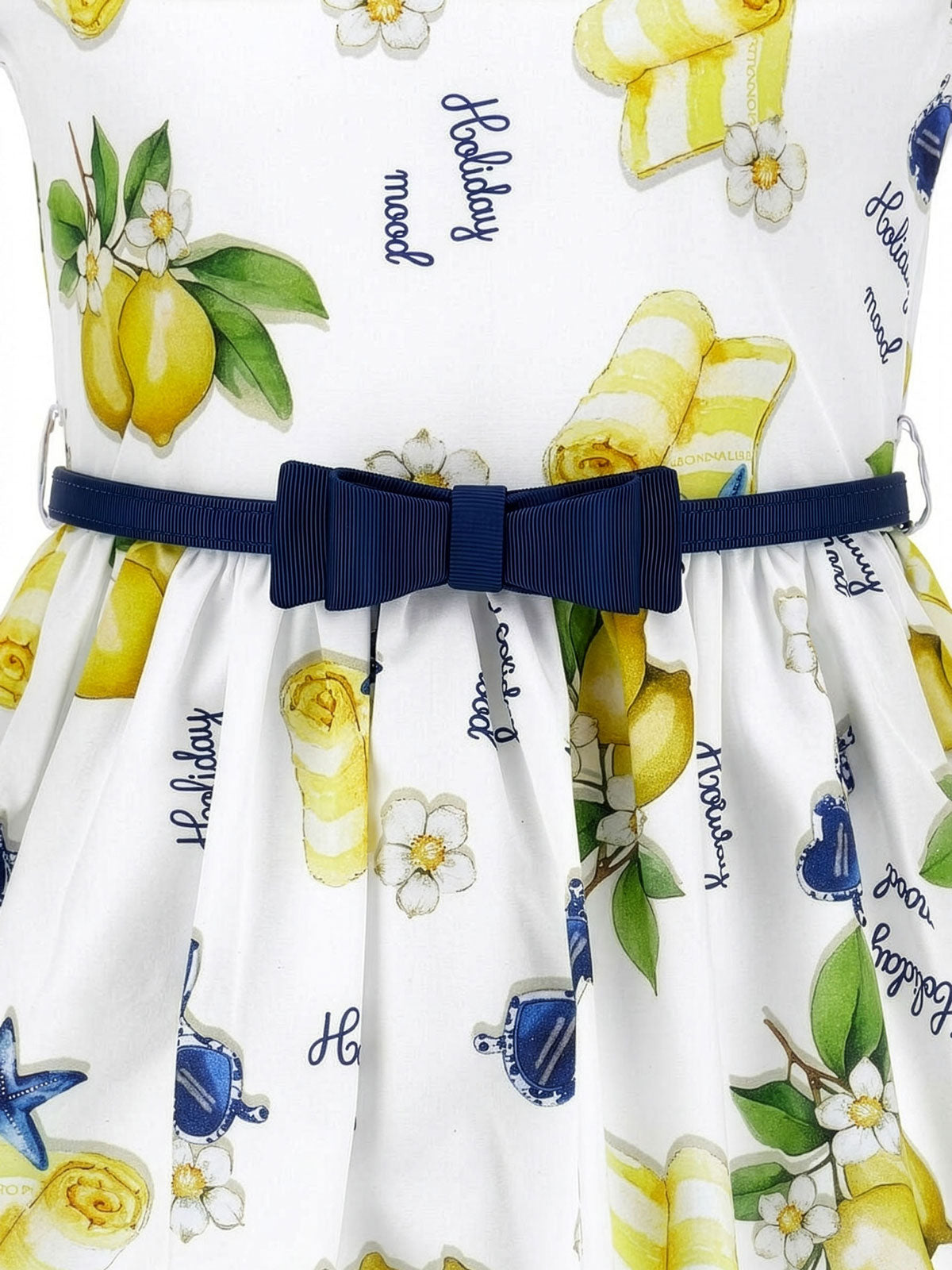 Monnalisa - Girls’ Lemon-print dress-11G920