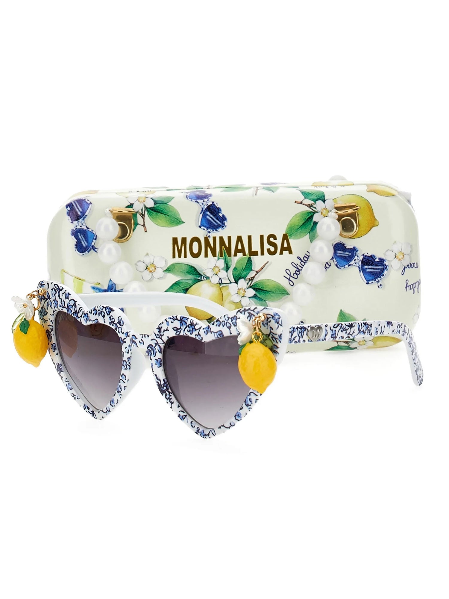 Monnalisa- Girls' Lemon sunglasses heart-shaped-19G022