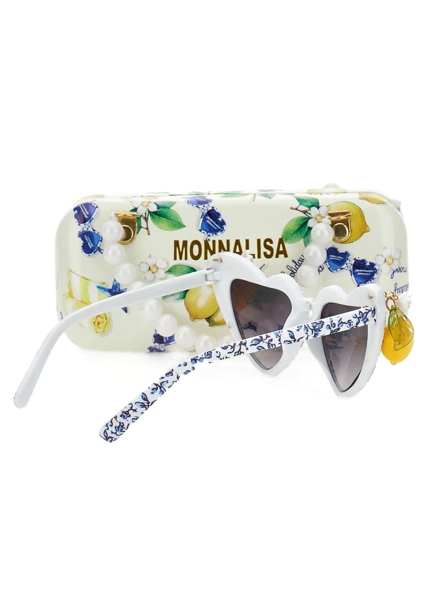 Monnalisa- Girls' Lemon sunglasses heart-shaped-19G022